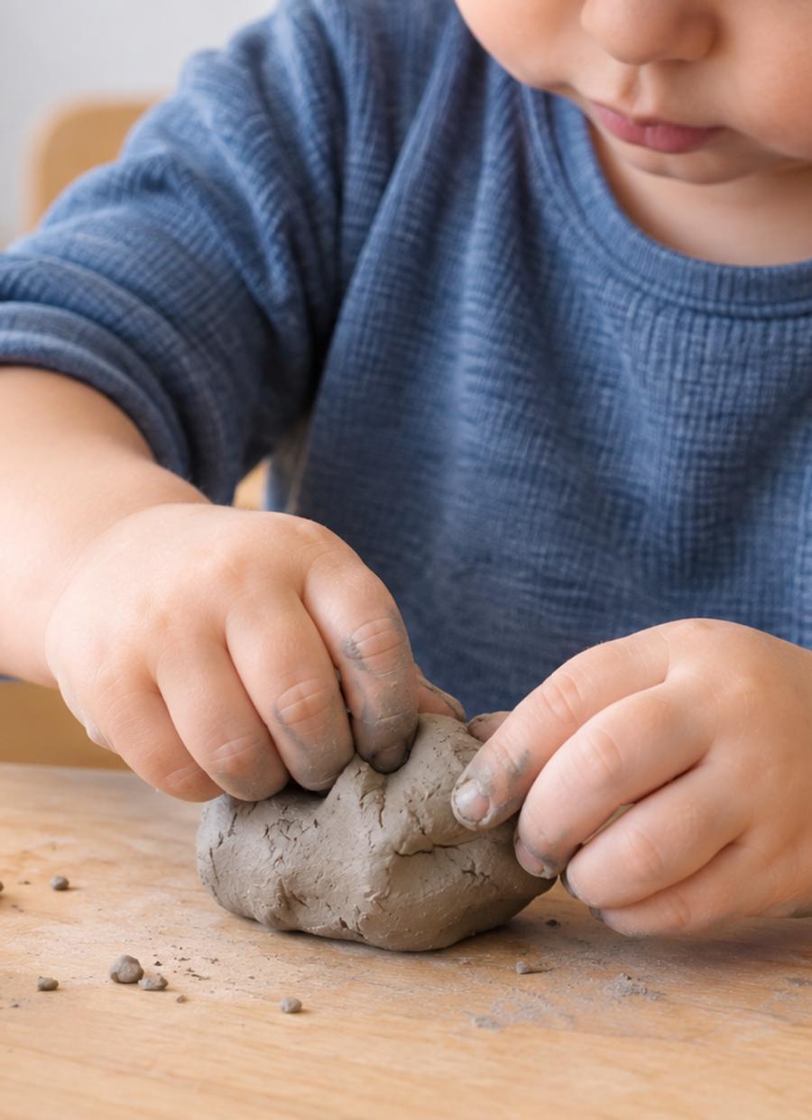 Enfance | Je joue avec l'argile